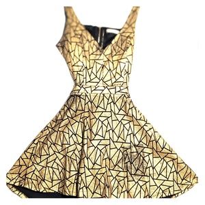 Geometric Cut-out Zio designer dress